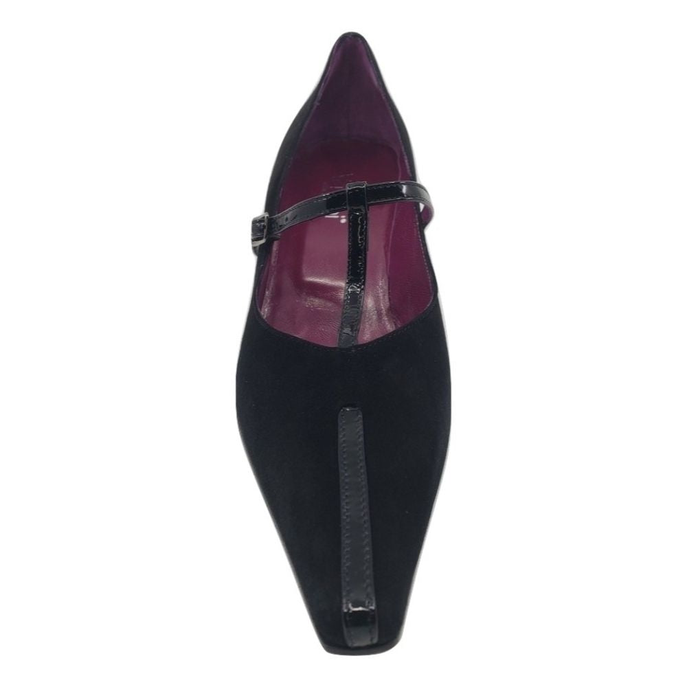 1035 Camosci Nero Black Suede Mary Jane Versani Pumps
