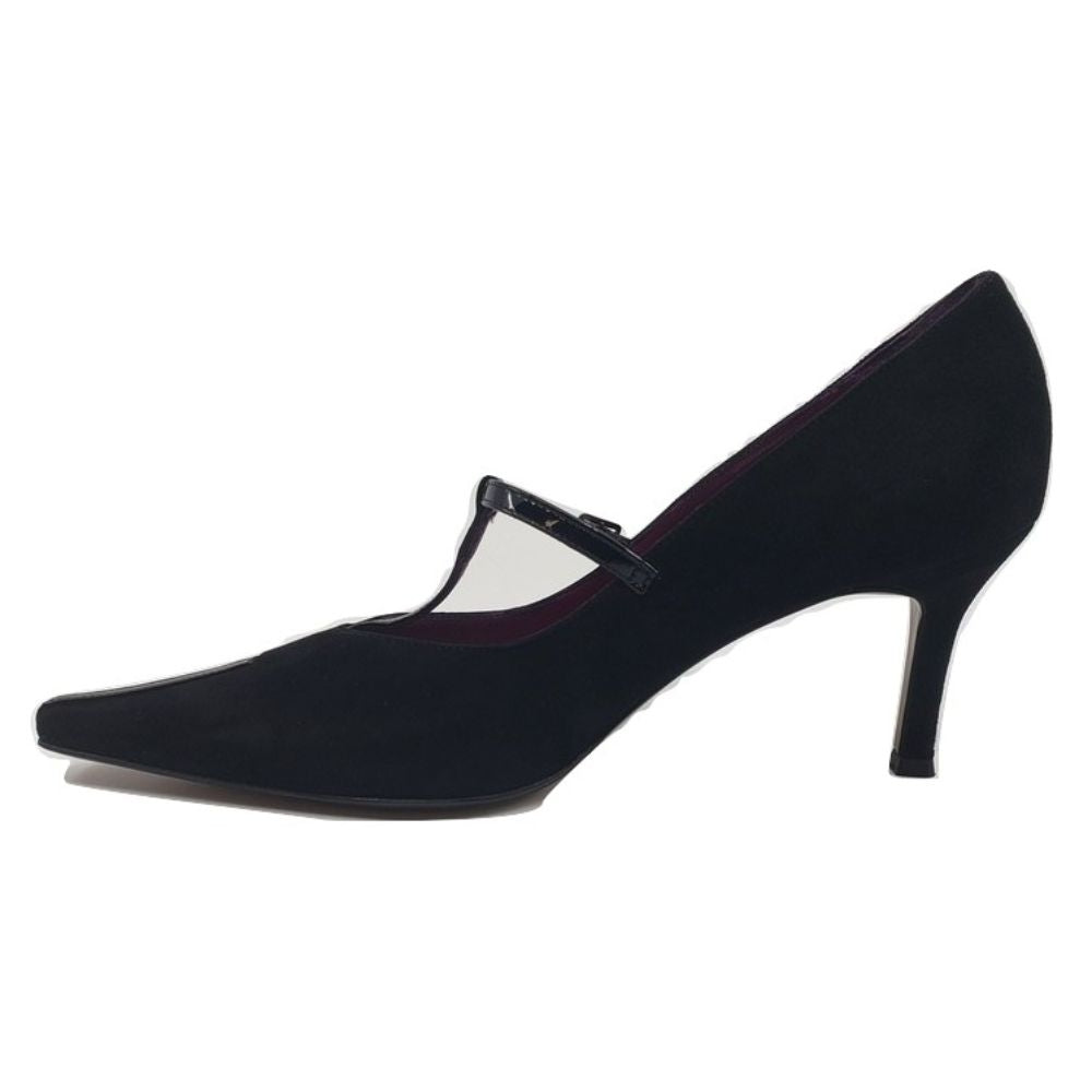 1035 Camosci Nero Black Suede Mary Jane Versani Pumps