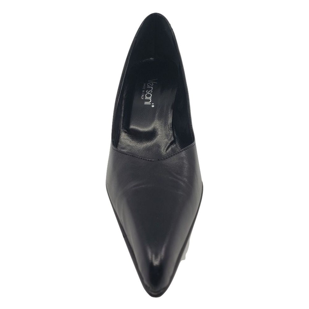 1001 Black Leather Versani Pumps