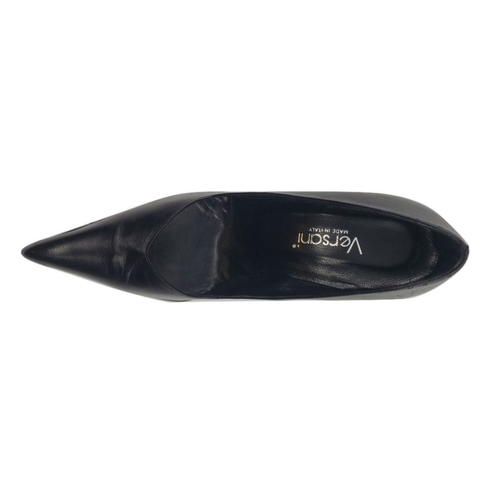 1001 Black Leather Versani Pumps