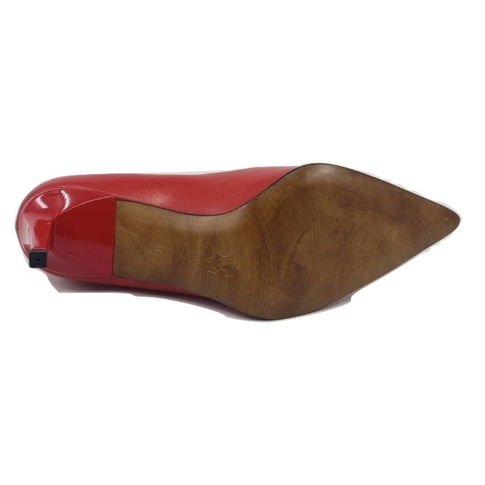 1001 Capretto Rosso Red Leather Versani Pumps