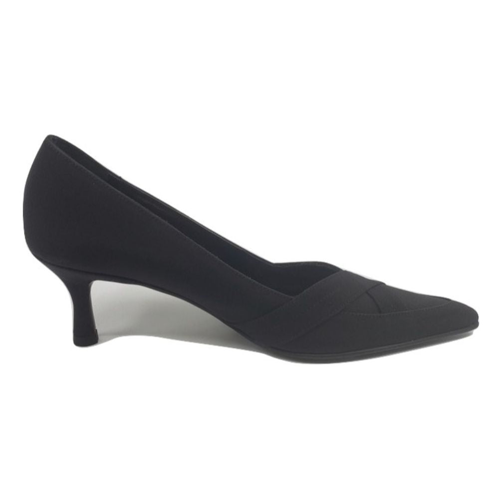 792 Crepe Nero Black Fabric Versani Pumps