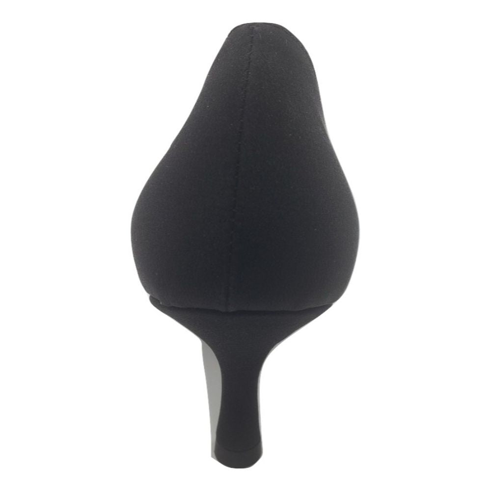 792 Crepe Nero Black Fabric Versani Pumps