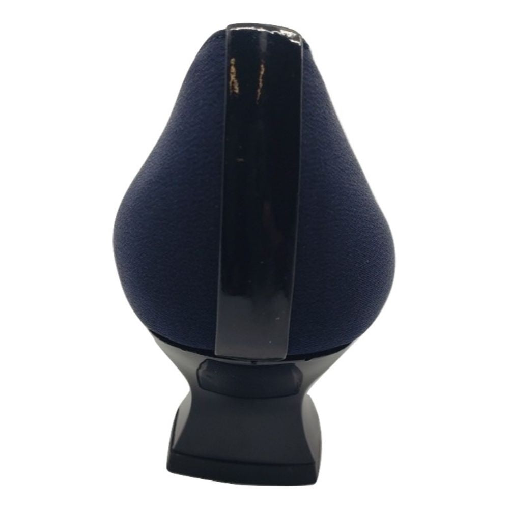 Resutton Navy Crepe Fabric Stuart Weitzman Pumps