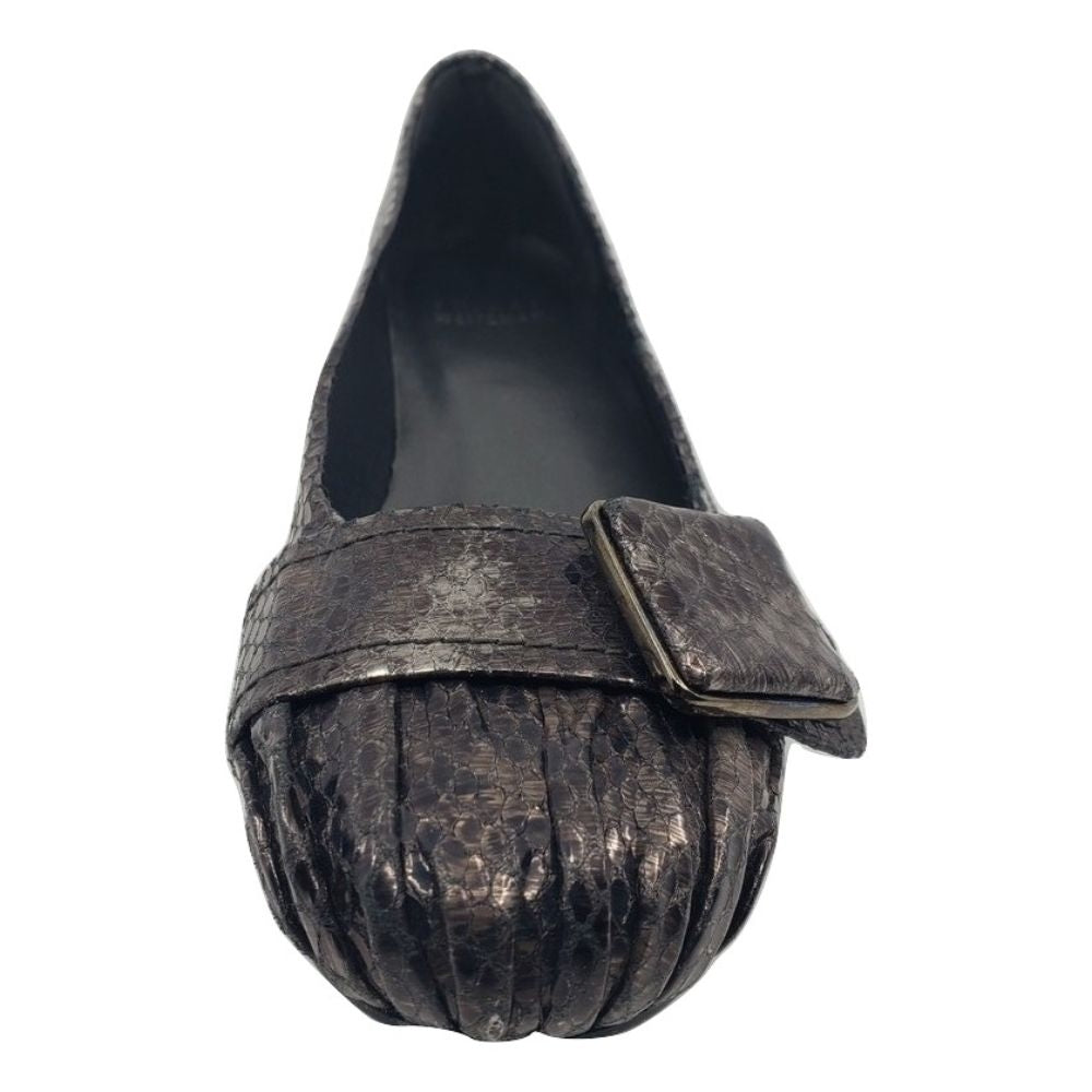 Flatso Gunmetal Donald Pliner Wedge Flats