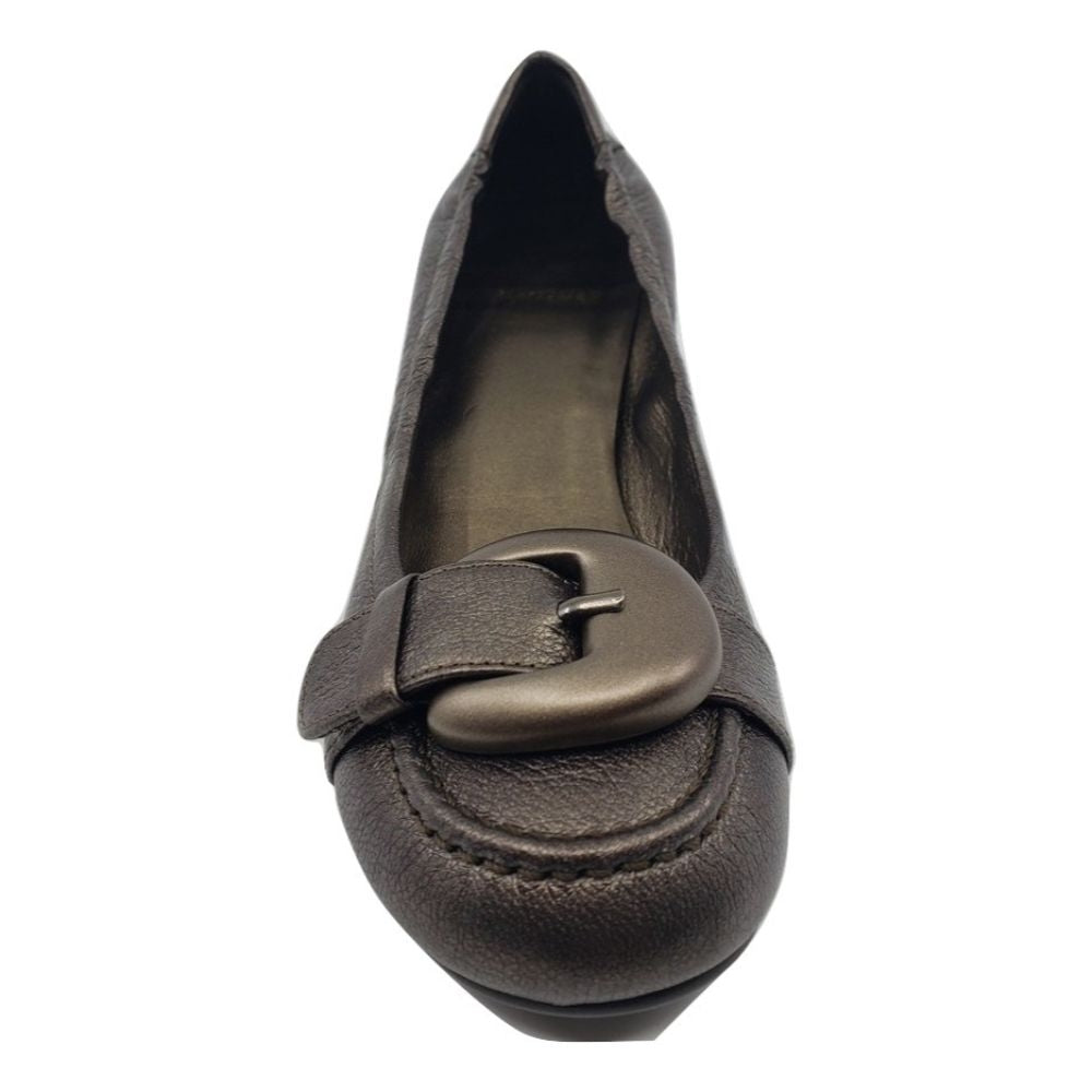 EW44820 Pewter Leather Stuart Weitzman Pumps