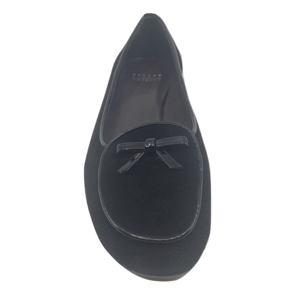 6w68504 Black Suede Stuart Weitzman Loafer Flats