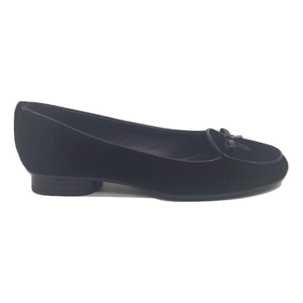 6w68504 Black Suede Stuart Weitzman Loafer Flats