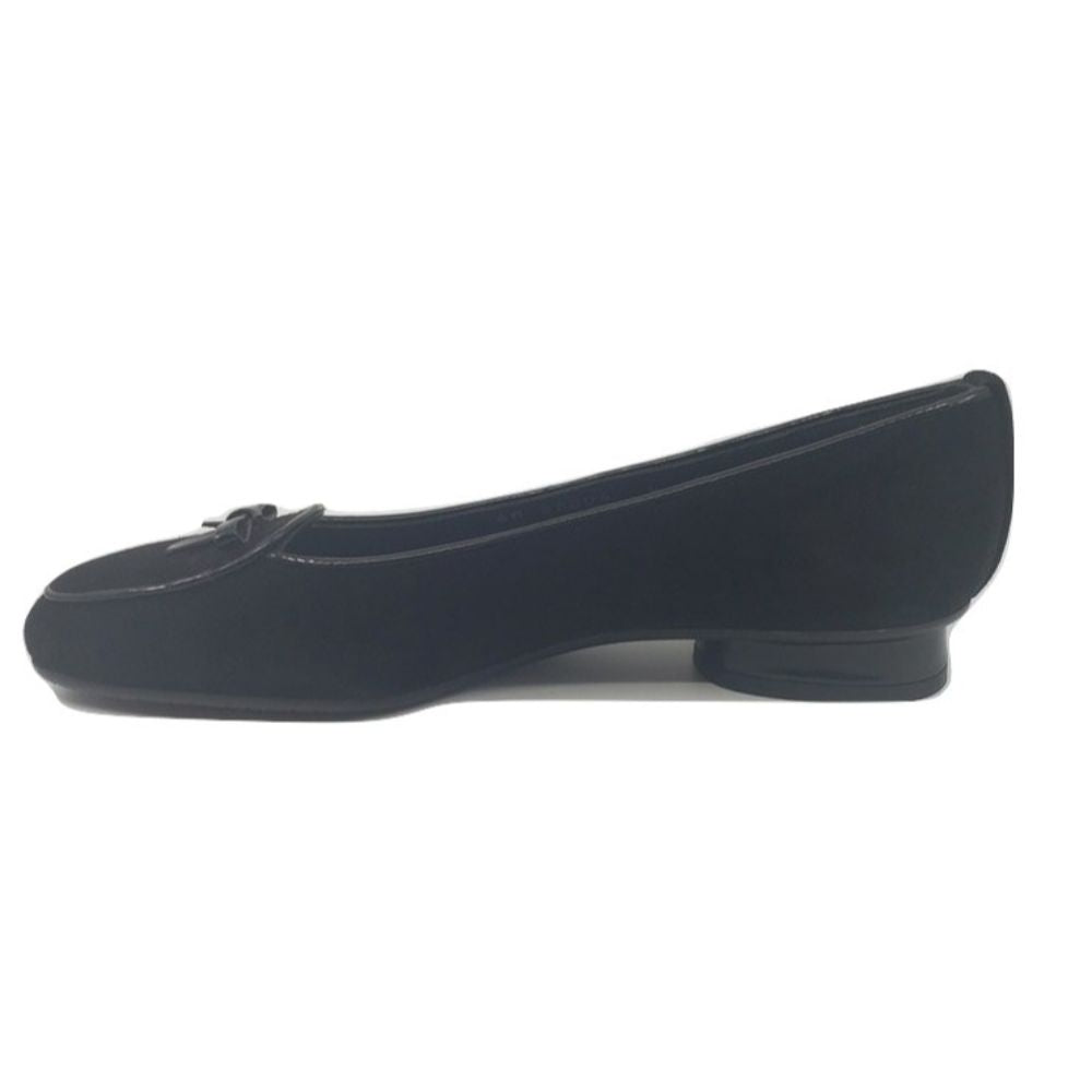 6w68504 Black Suede Stuart Weitzman Loafer Flats