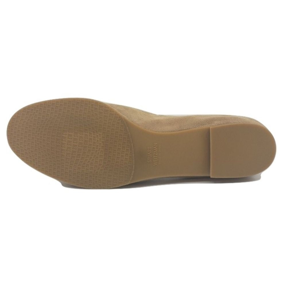 Stuart Weitzman Womens Crocus Beach Suede Ballerina Flat