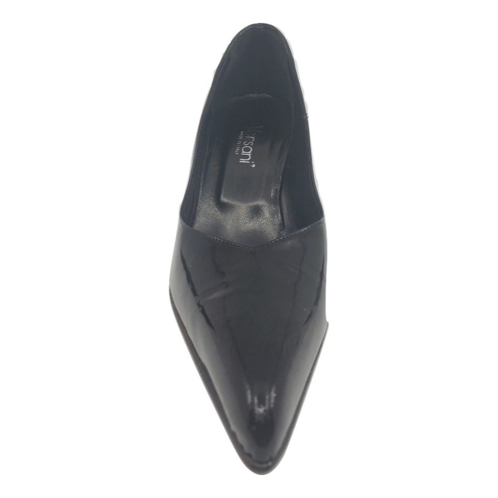 1001 Black Patent Leather Versani Pumps