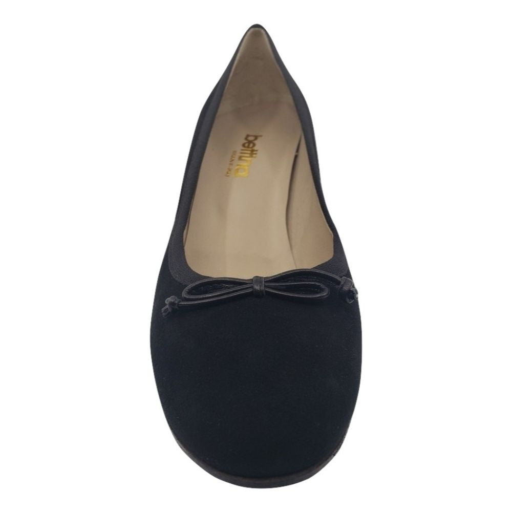 106675 Black Suede Grossgrain Bettina Pumps