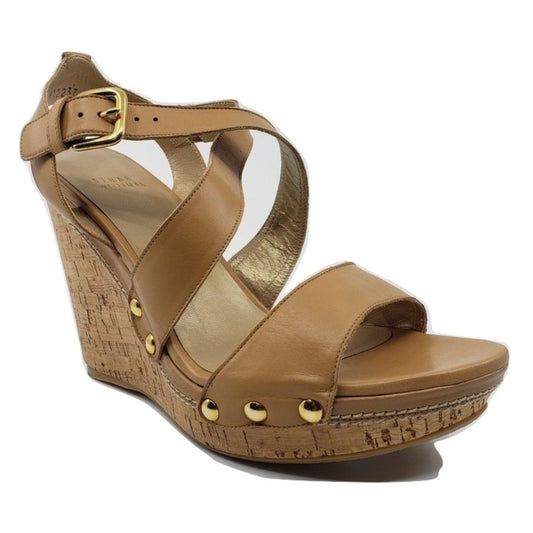 Runaway Almond Stuart Weitzman Wedge Sandals