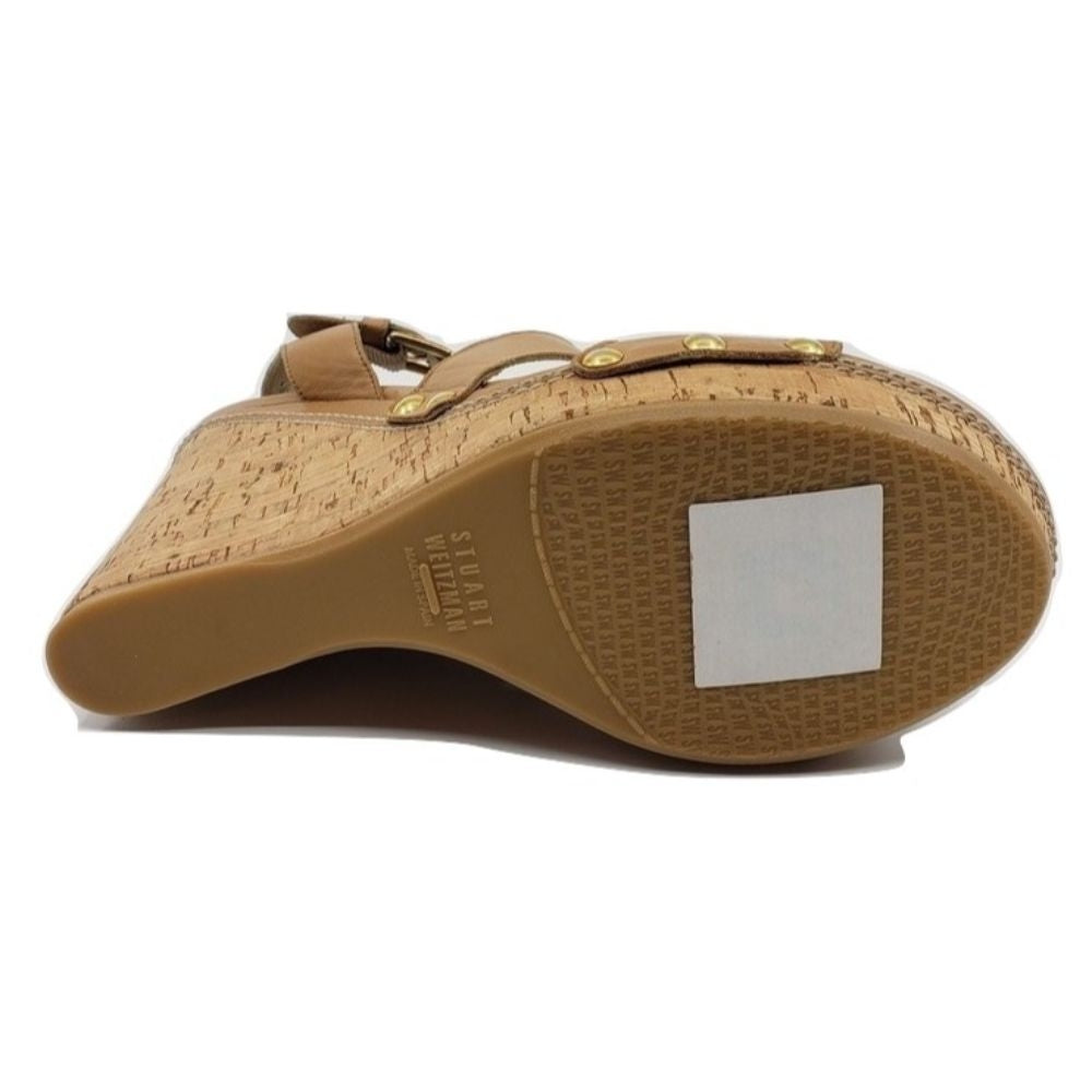 Runaway Almond Stuart Weitzman Wedge Sandals