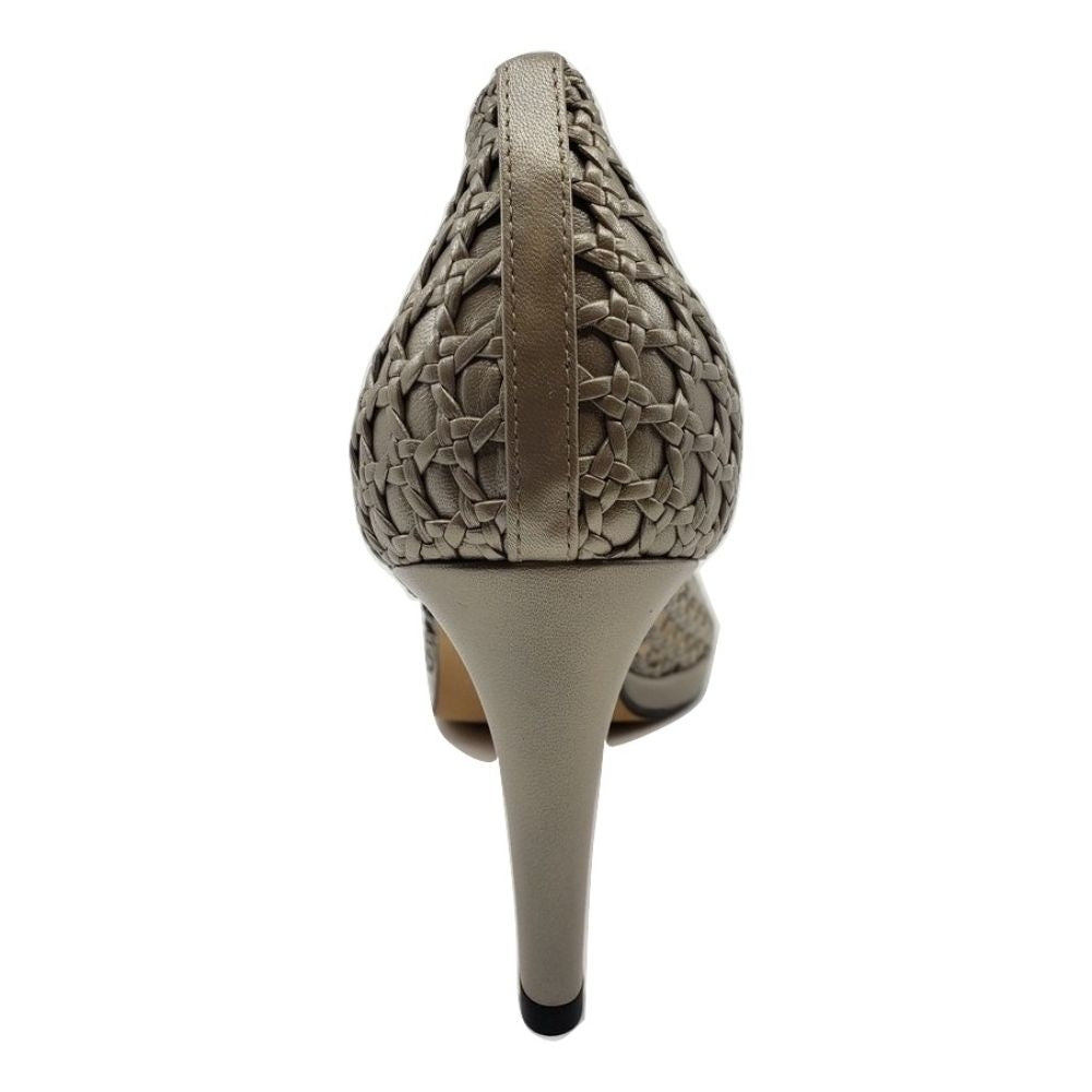 Stuart Weitzman Womens Plainweave Gypsum Leather Pump