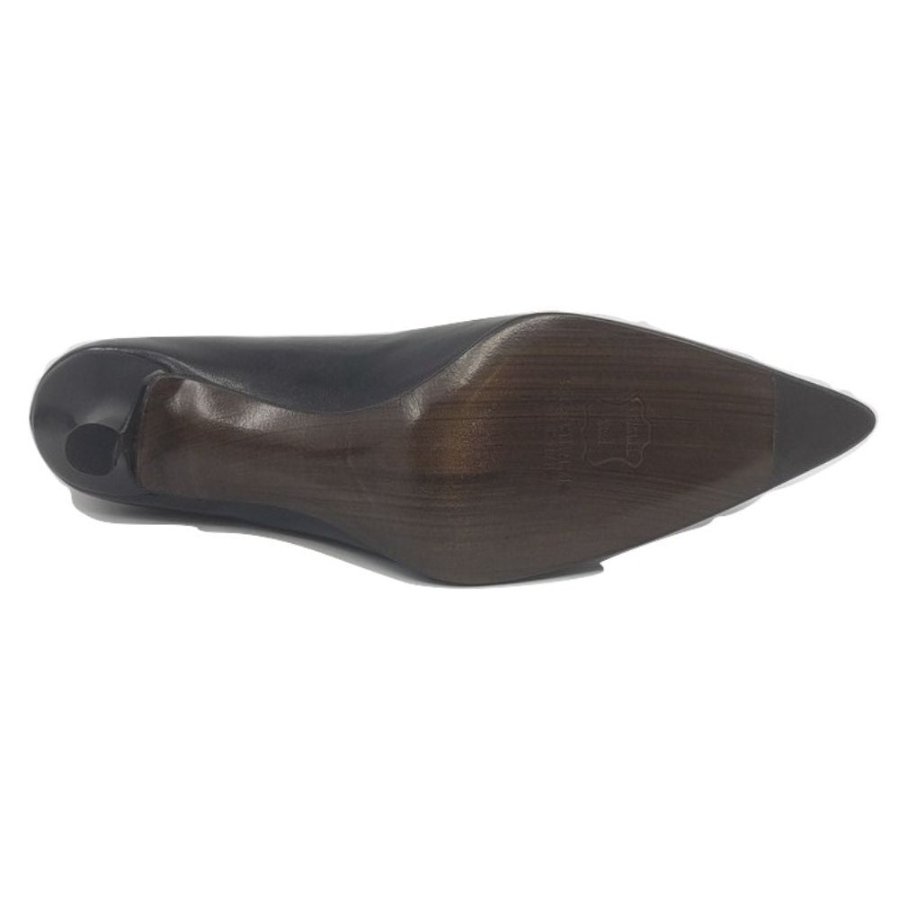 Clara Black Leather Stuart Weitzman Pumps