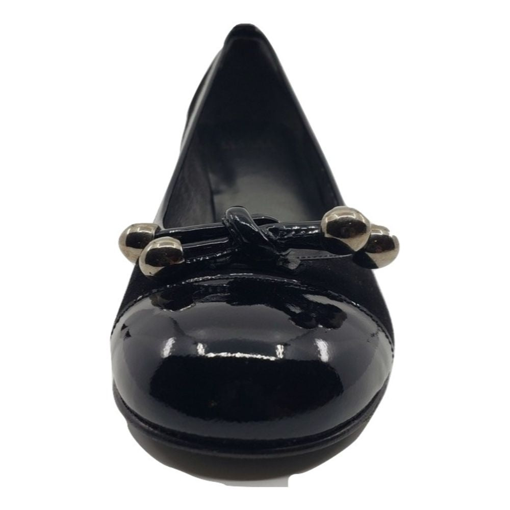 Ballstud Black Suede Stuart Weitzman Pumps