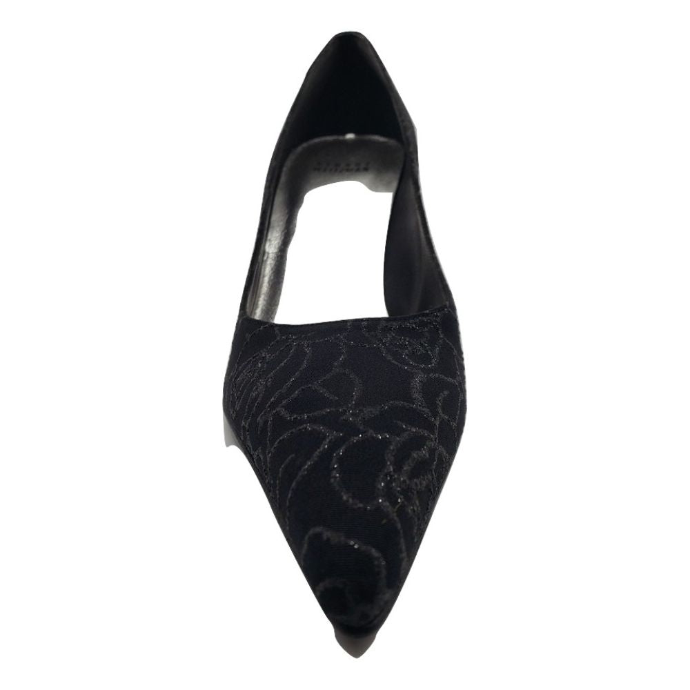 Sensual Black Twinkle Lame Stuart Weitzman Pumps