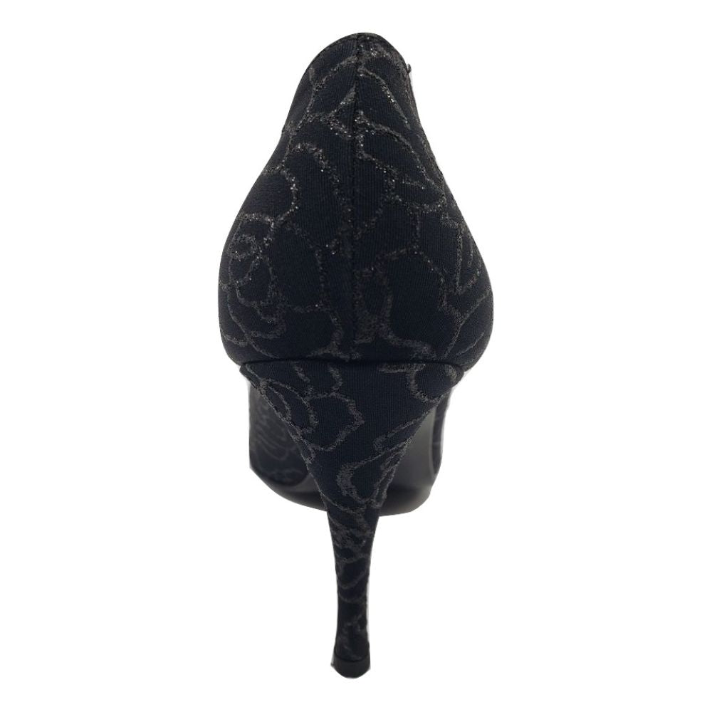 Sensual Black Twinkle Lame Stuart Weitzman Pumps