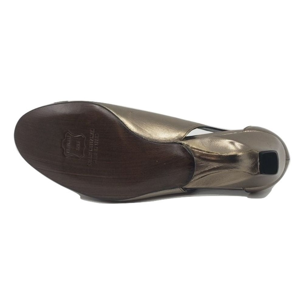 Chateau Lead Silver Leather Stuart Weitzman Sandal