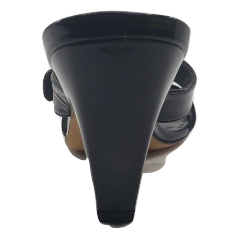 Vantage Black Patent Leather Stuart Weitzman Sandals