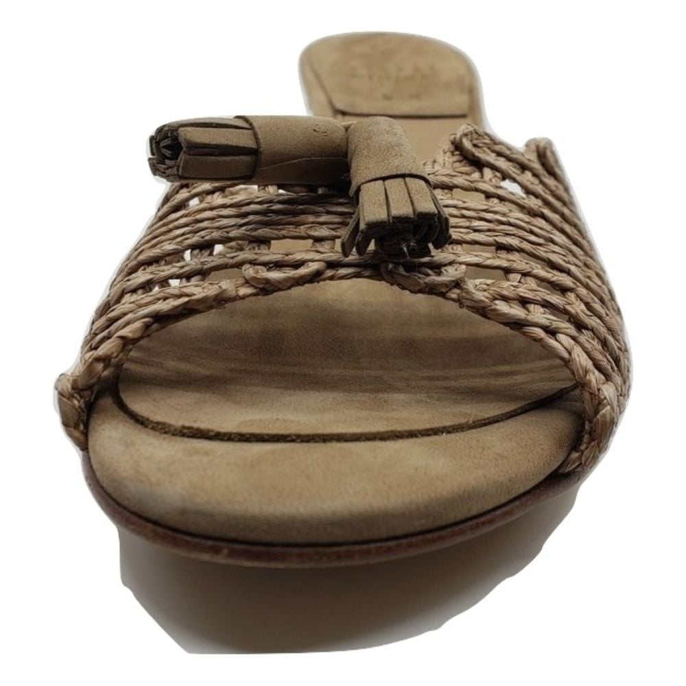 Stringtass Camel Twine Stuart Weitzman Slide Sandals