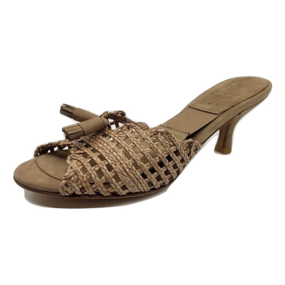 Stringtass Camel Twine Stuart Weitzman Slide Sandals