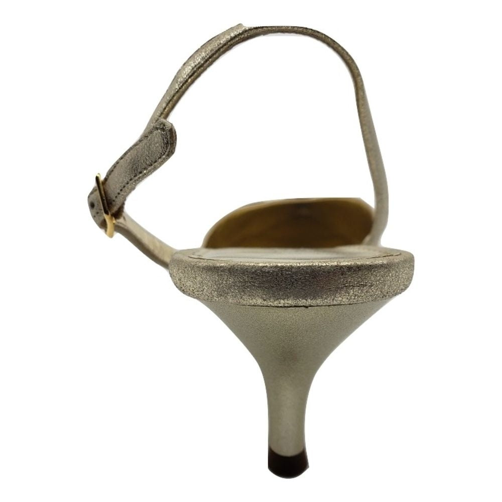 1313 Stella Lizard Platino Argento Leather Versani Slingback Pumps