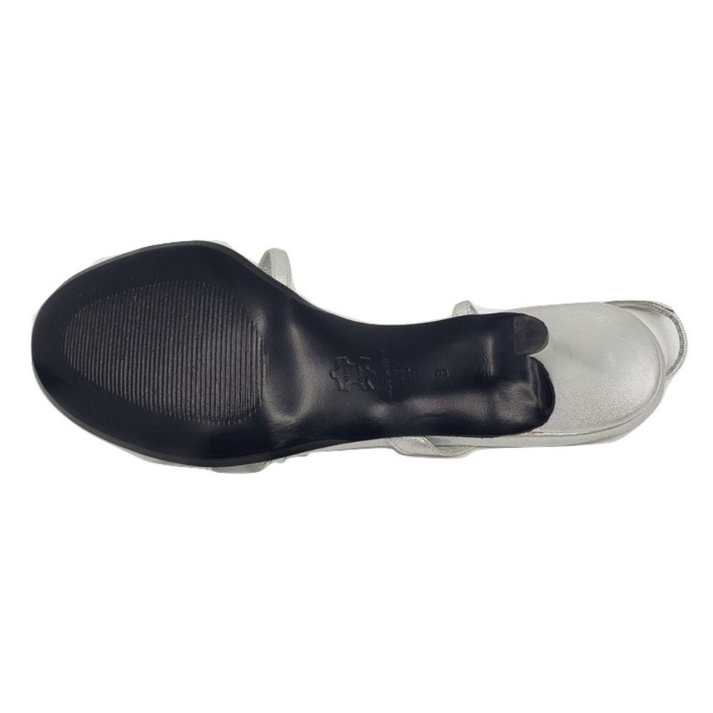 906 Nappa Silver Leather Versani Sandal