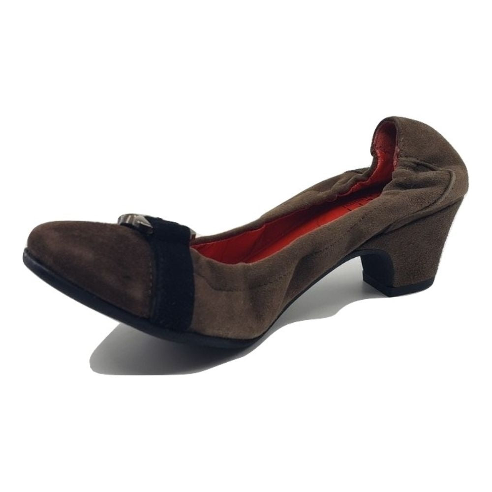 Pronta Fango Taupe Suede Amalfi Pumps