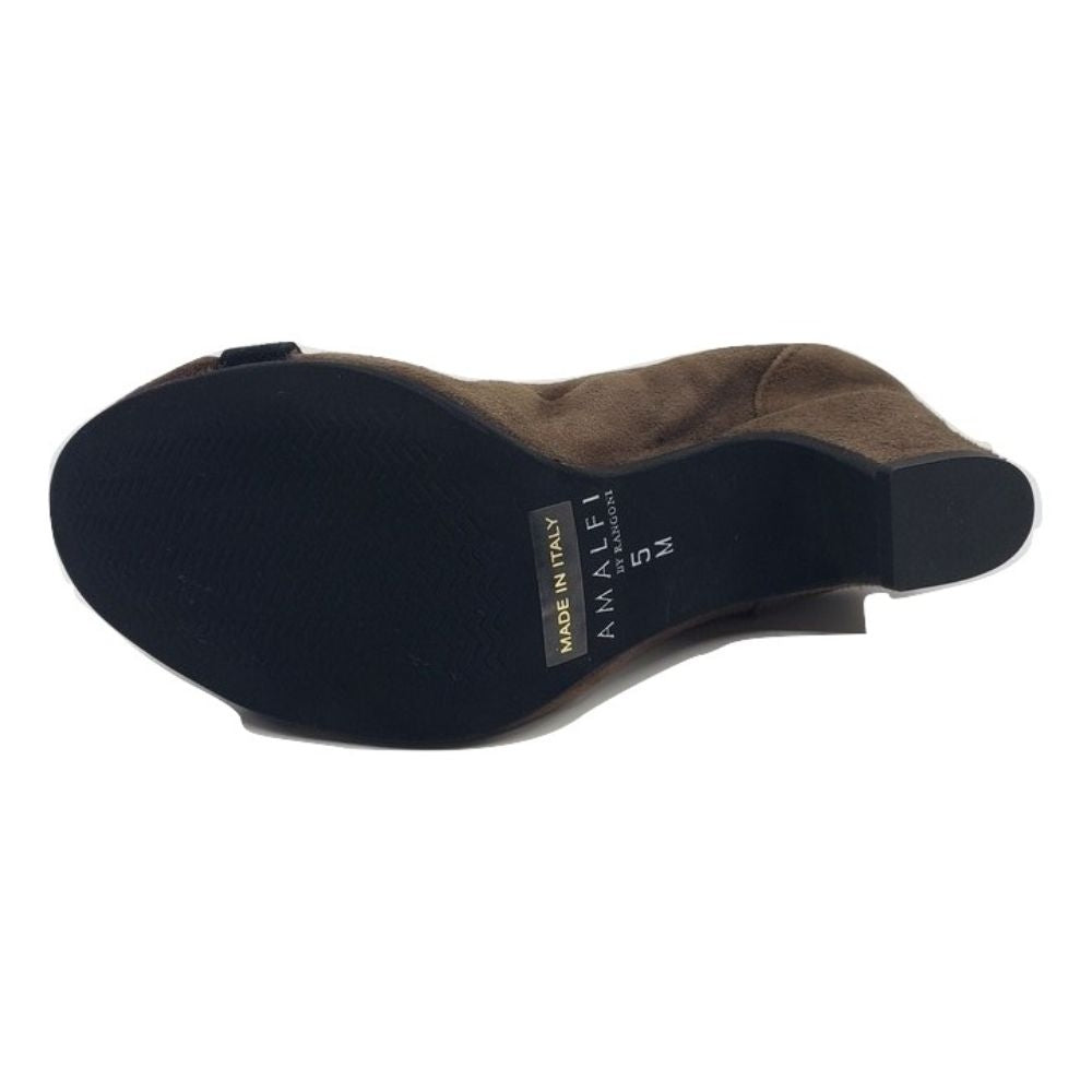 Pronta Fango Taupe Suede Amalfi Pumps