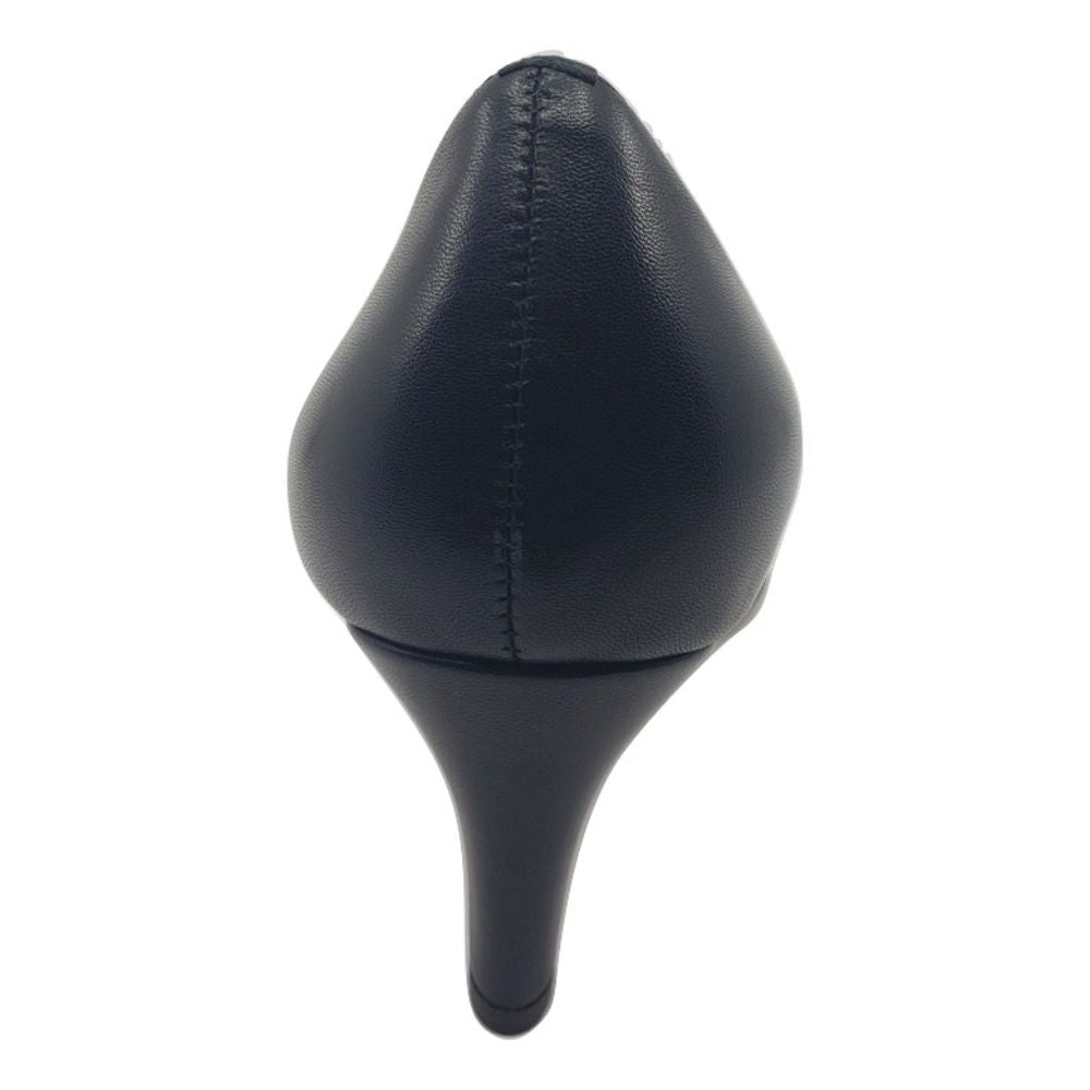 Amalfi Navy Leather Pumps