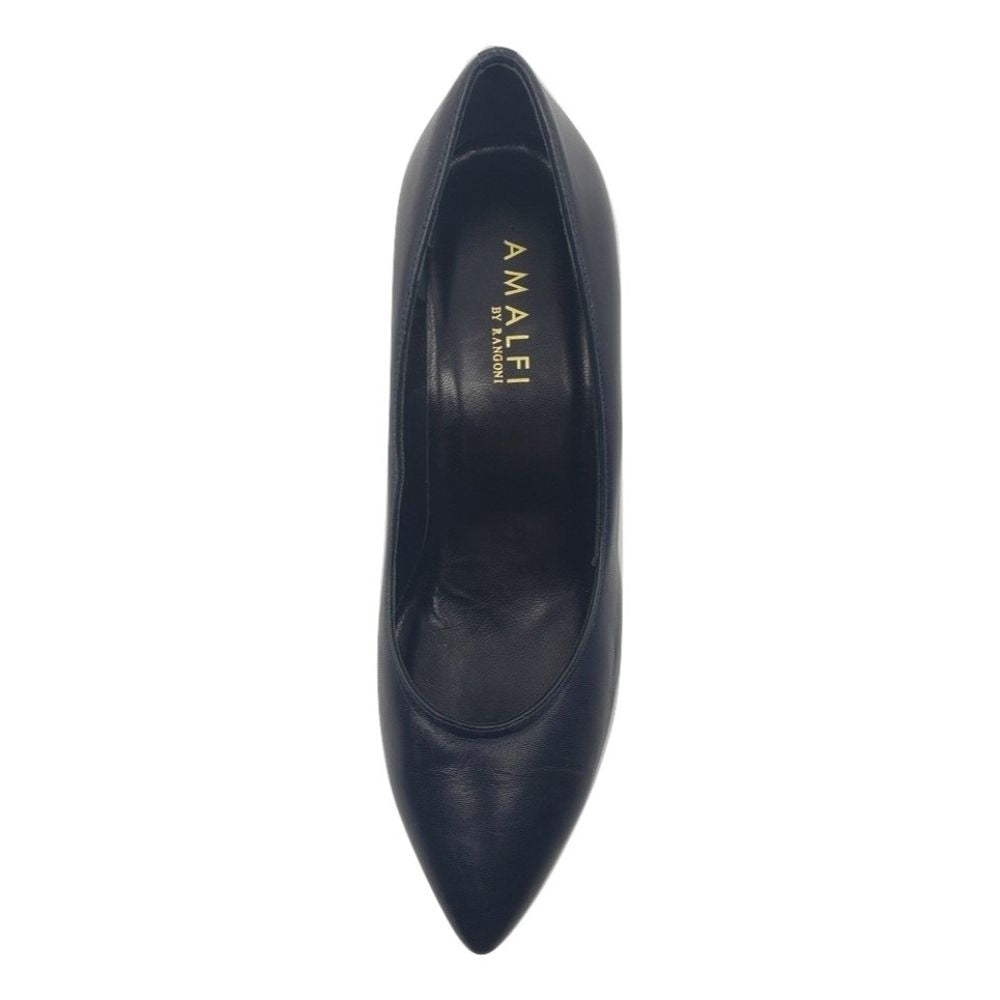 Amalfi Navy Leather Pumps