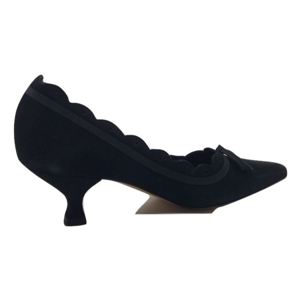 Doll Black Suede Prevata Pumps