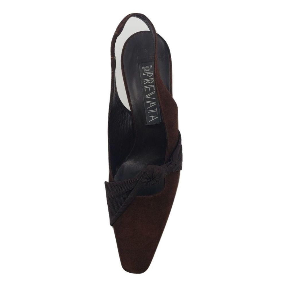Samba Chocolate Suede Prevata Slingback Pumps