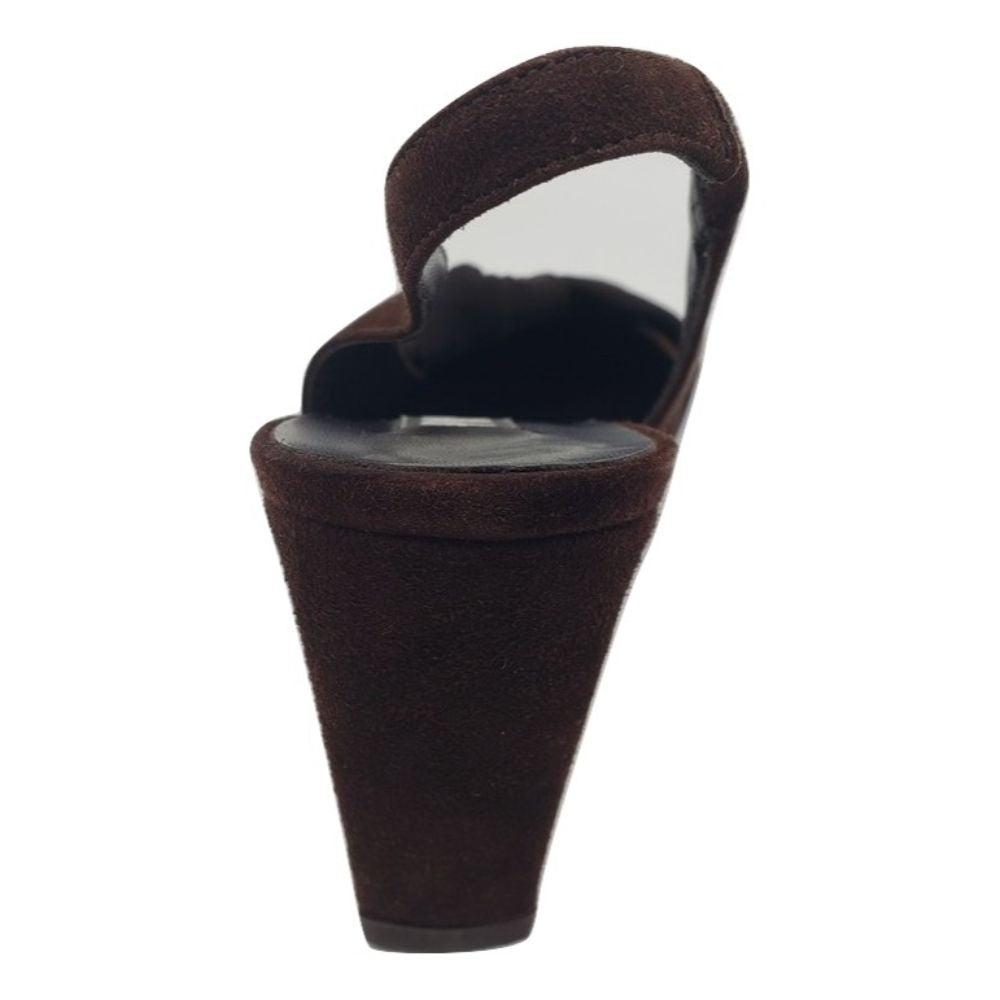 Samba Chocolate Suede Prevata Slingback Pumps