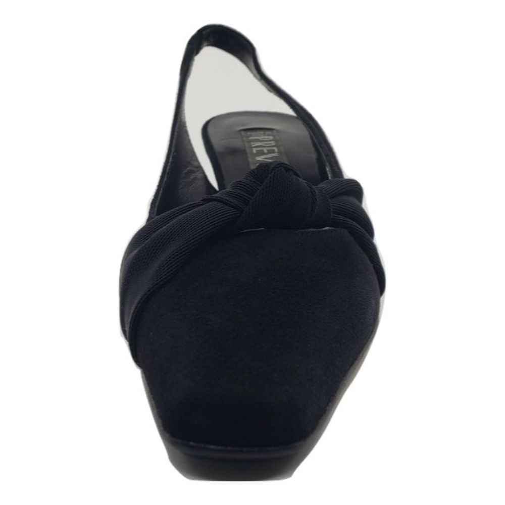 Samba Black Suede Prevata Slingback Pumps