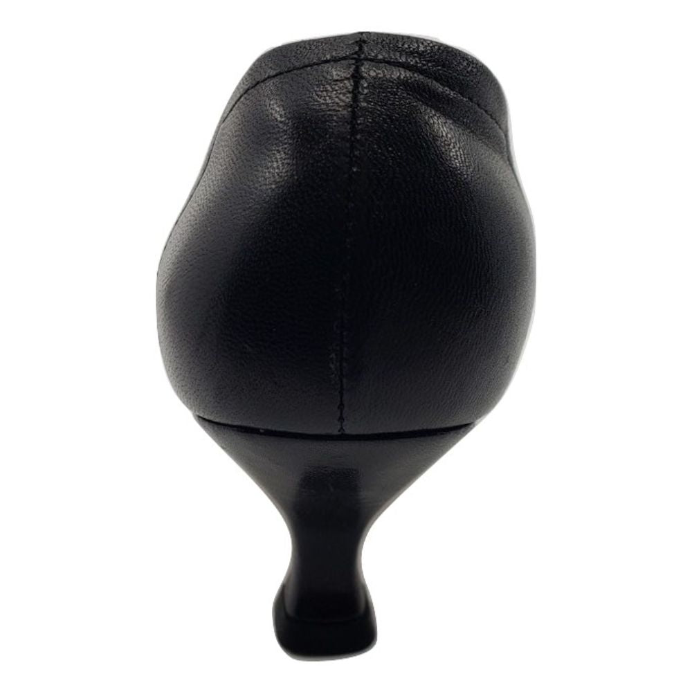 Merino Black Leather and Fabric Prevata Pumps