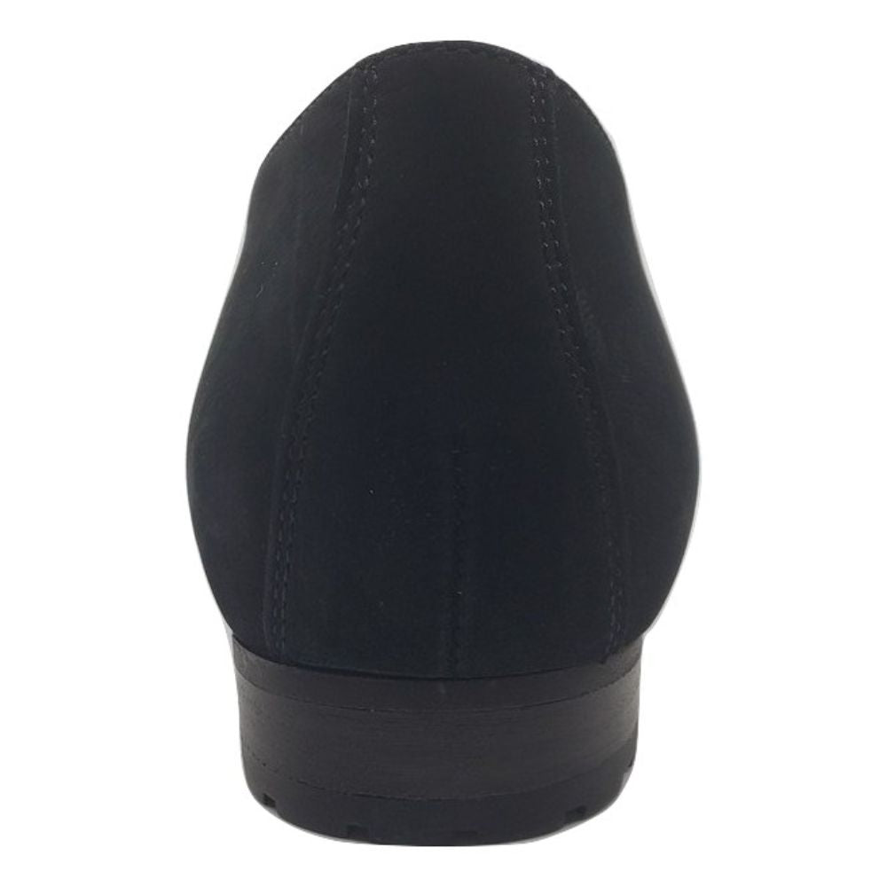 Alice Black Nubuck Semler Loafer Flats