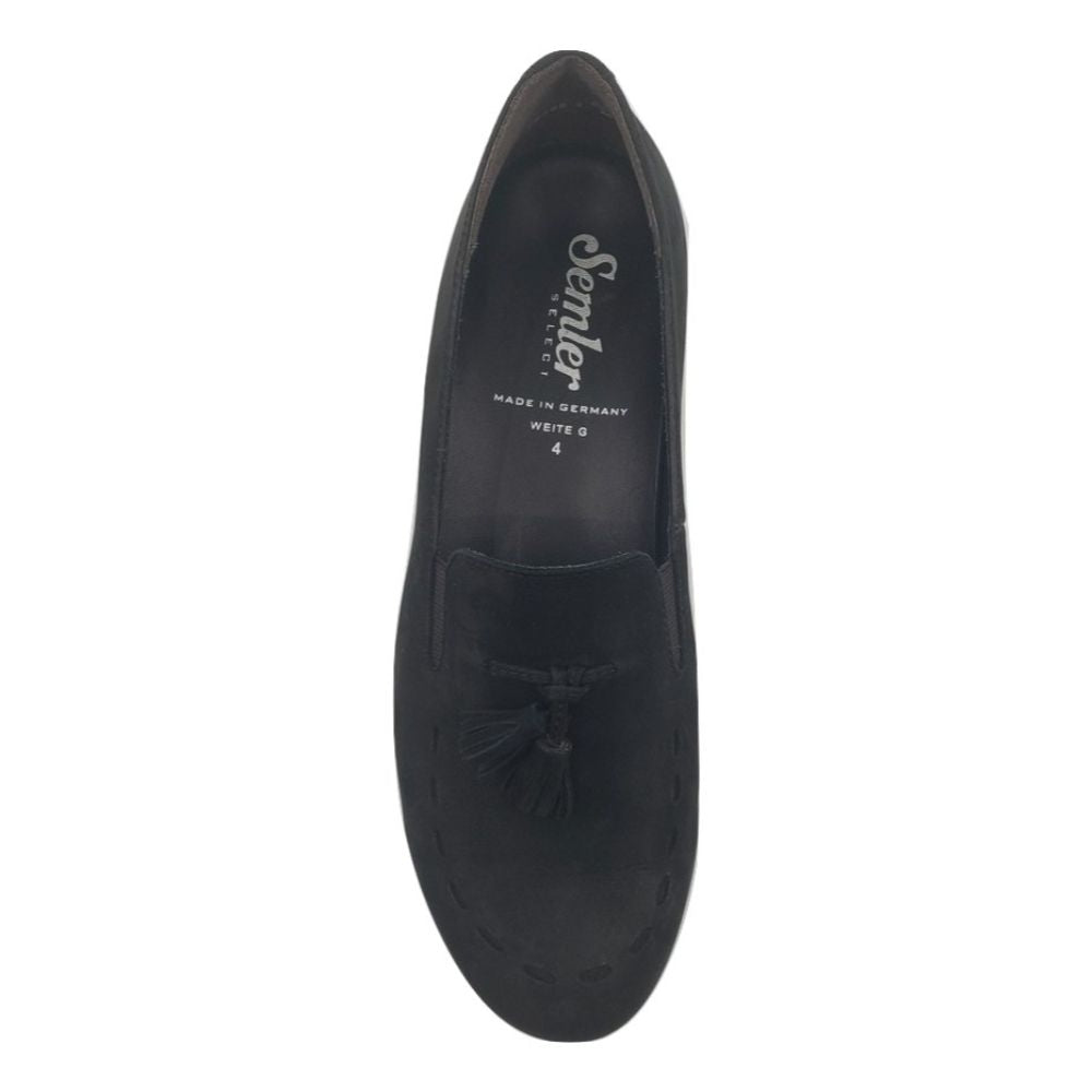Alice Black Nubuck Semler Loafer Flats