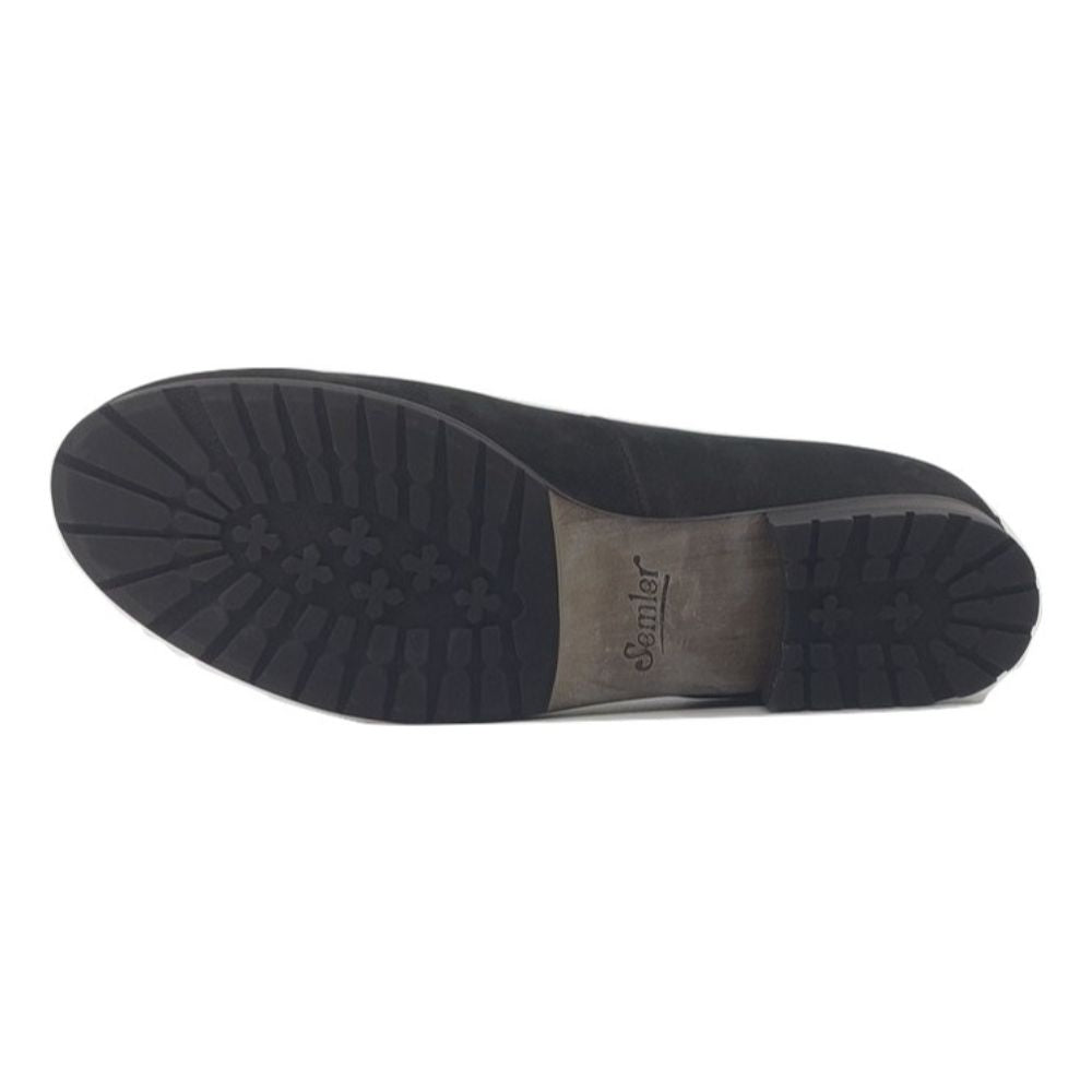 Alice Black Nubuck Semler Loafer Flats