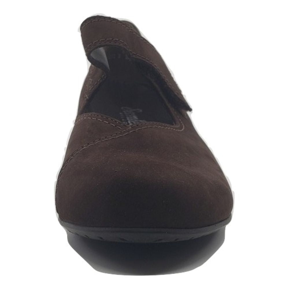 Cleo Coffe Brown Nubuck Semler Pumps