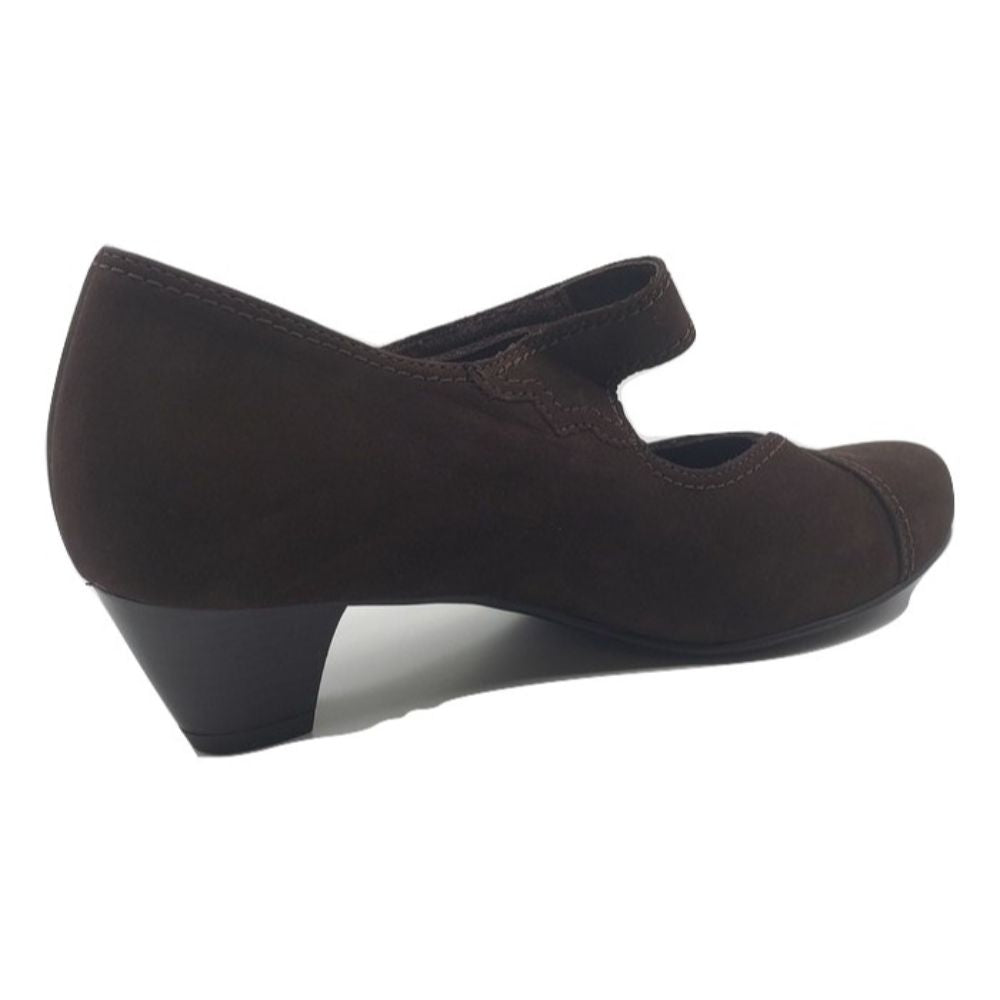 Cleo Coffe Brown Nubuck Semler Pumps