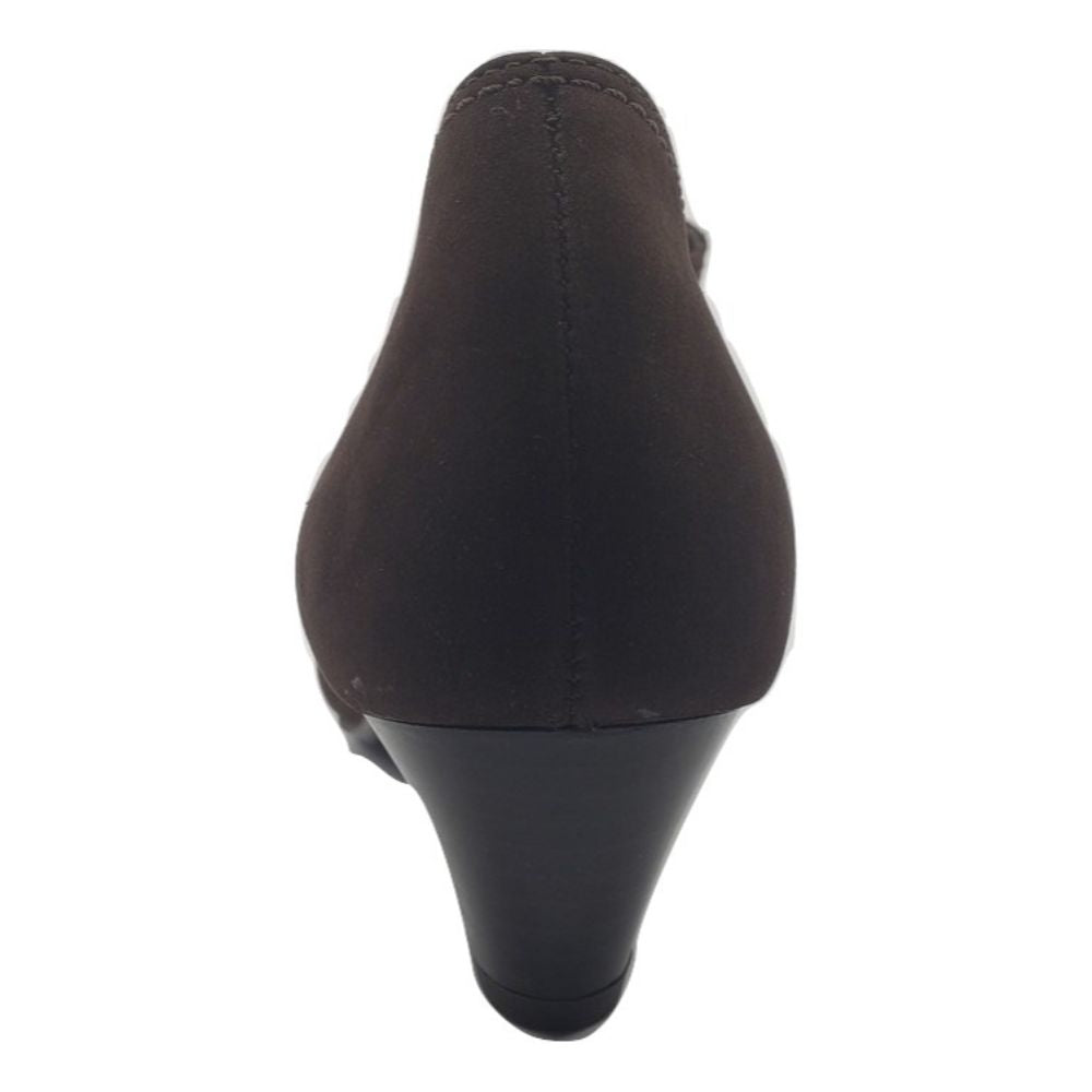 Cleo Coffe Brown Nubuck Semler Pumps
