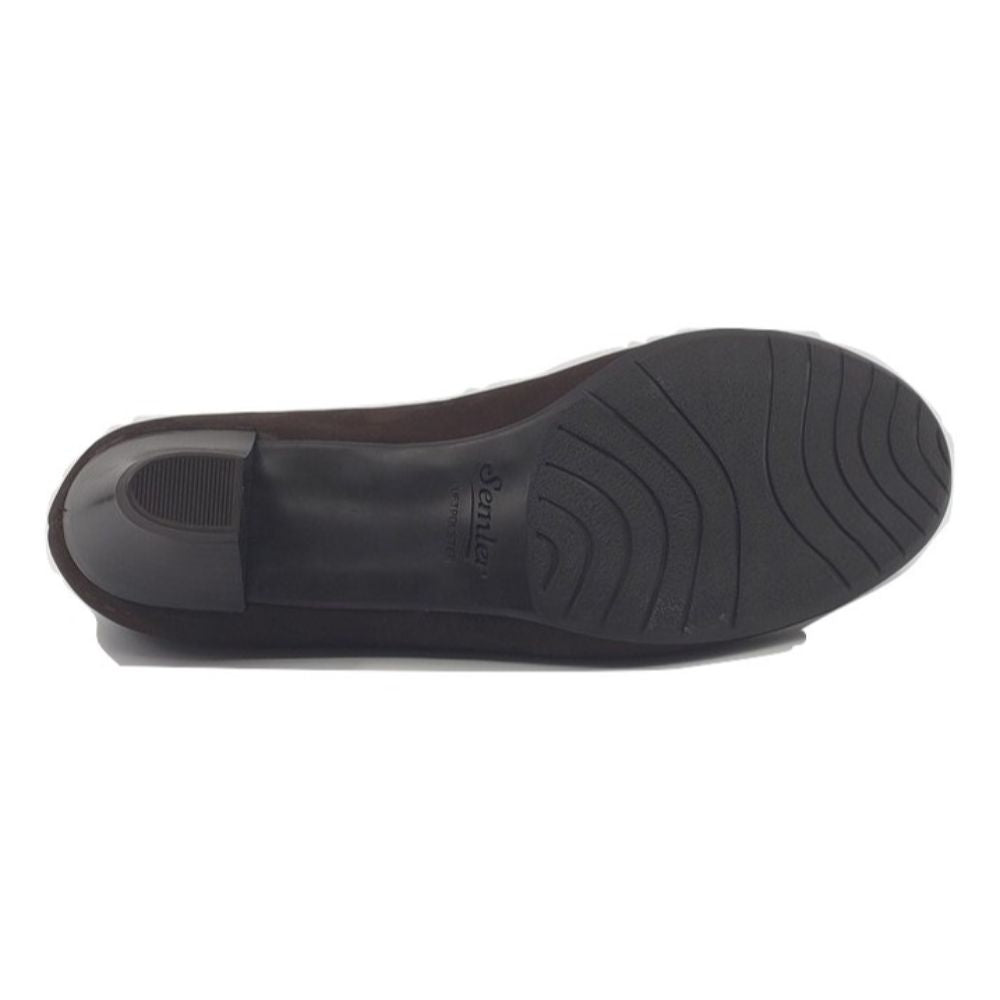 Cleo Coffe Brown Nubuck Semler Pumps