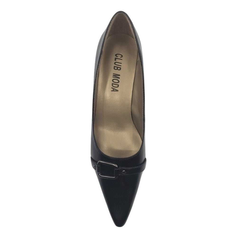 Maya Black Kid Skin Club Moda Pumps