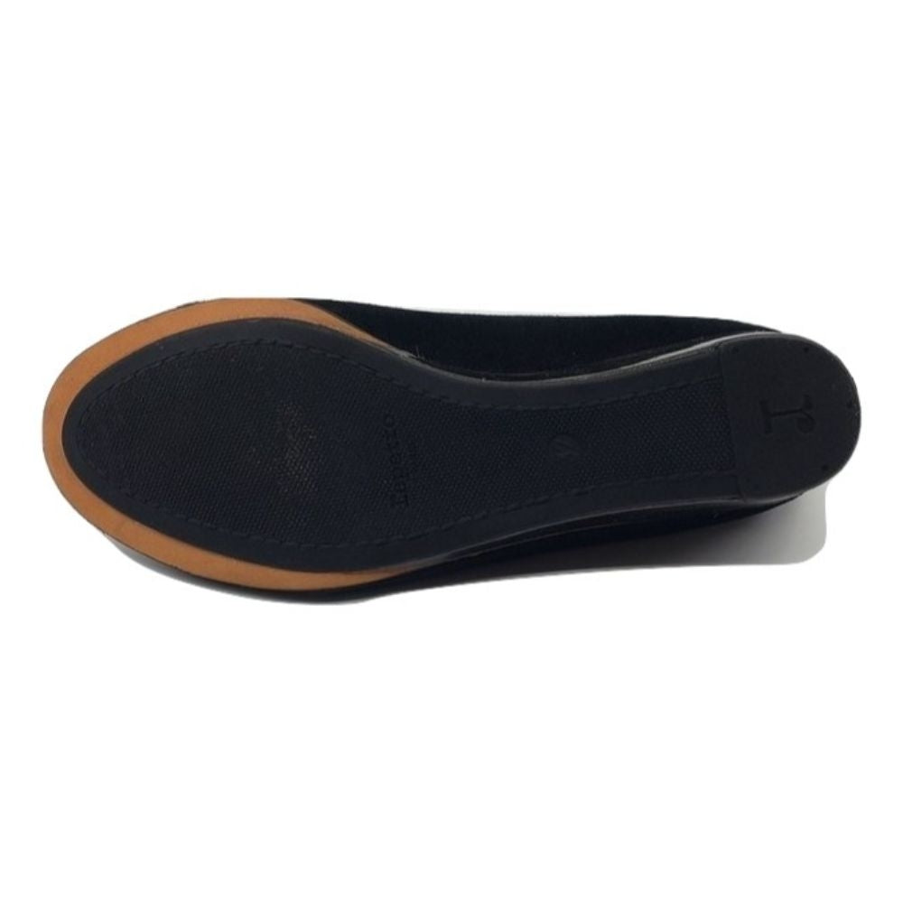 V1057 V Tcherina Black Suede Repetto Wedge Pumps