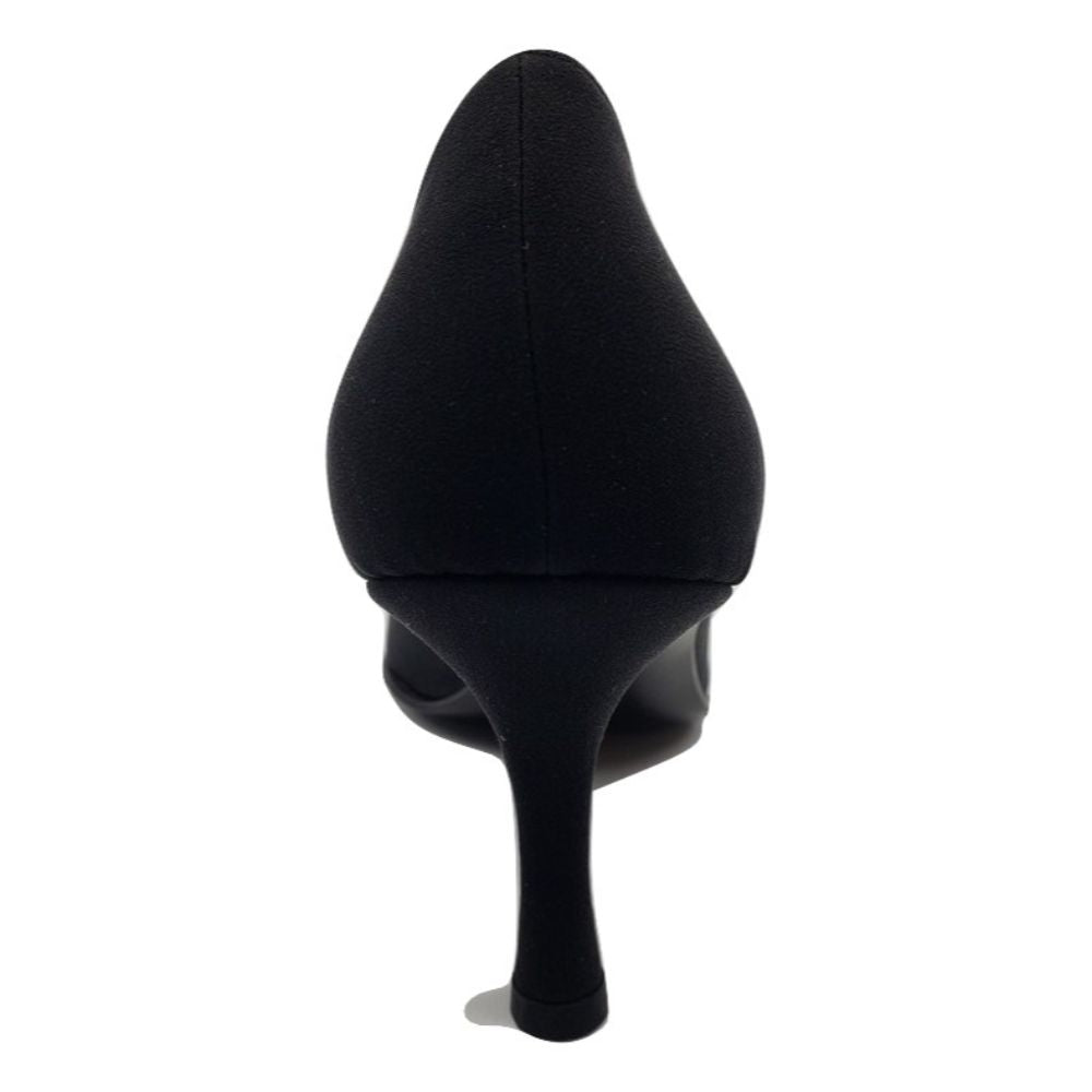 737 Crepe Nero Black Fabric Versani Pumps