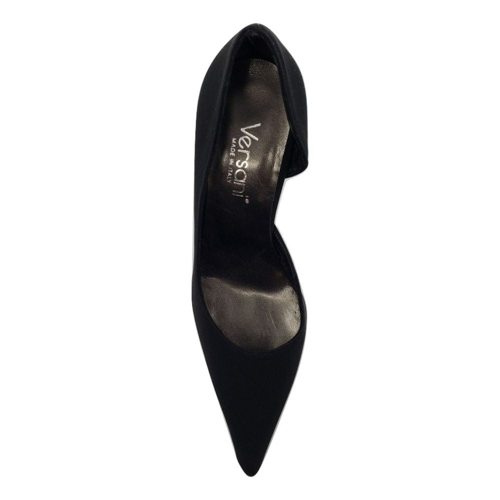 737 Crepe Nero Black Fabric Versani Pumps