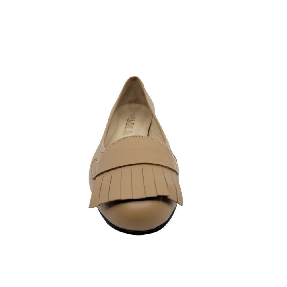 Barcelona Nude Leather Paola Flats